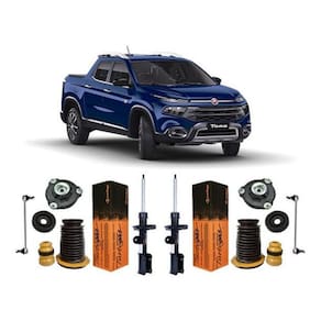 Par 2 amortecedor kit dianteiro bieleta fiat toro 1.8 2020
