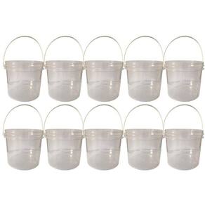 Balde transp 2.2l alça plástica fermentador cerveja caseira