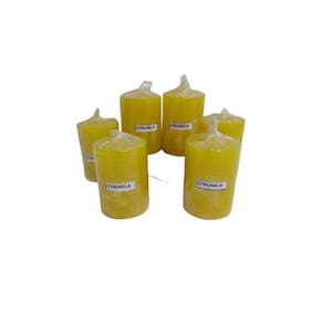 Vela de 3 dias essência citronela santa chama kit com 3