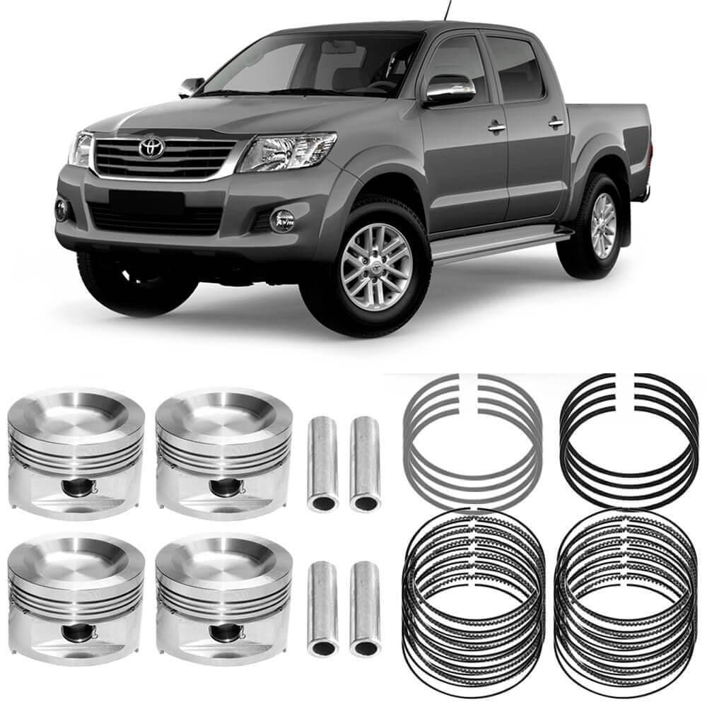 Kit Pistão Anel 0.50 Hilux 3.0 16V 12 a 15 Diesel Metal Leve