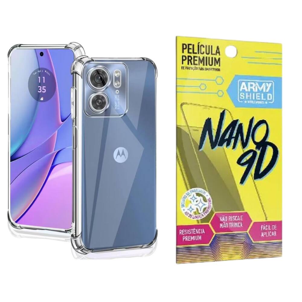 Capa Para Motorola Moto G64 + Pelicula de Ceramica 9D - Armyshield