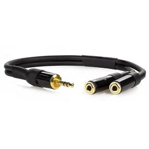 Cabo p2 macho para 2x p2 femea estereo - 3 metros