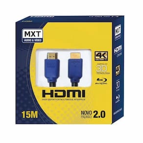 Cabo Mxt Hdmi 4k Ultra Hd Com Filtro 26awg Dourado 15 Metros