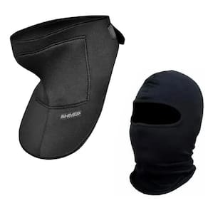 Touca capuz balaclava + protetor pescoço moto proteção frio