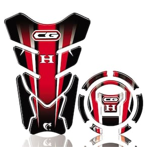 Kit Protetor Tanque Adesivo Moto Honda Cg Ano Acima 2018 Cor Vermelho