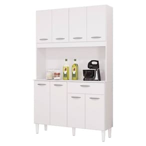 Cozinha Kit Cassia 8 Portas Branco  - Poquema