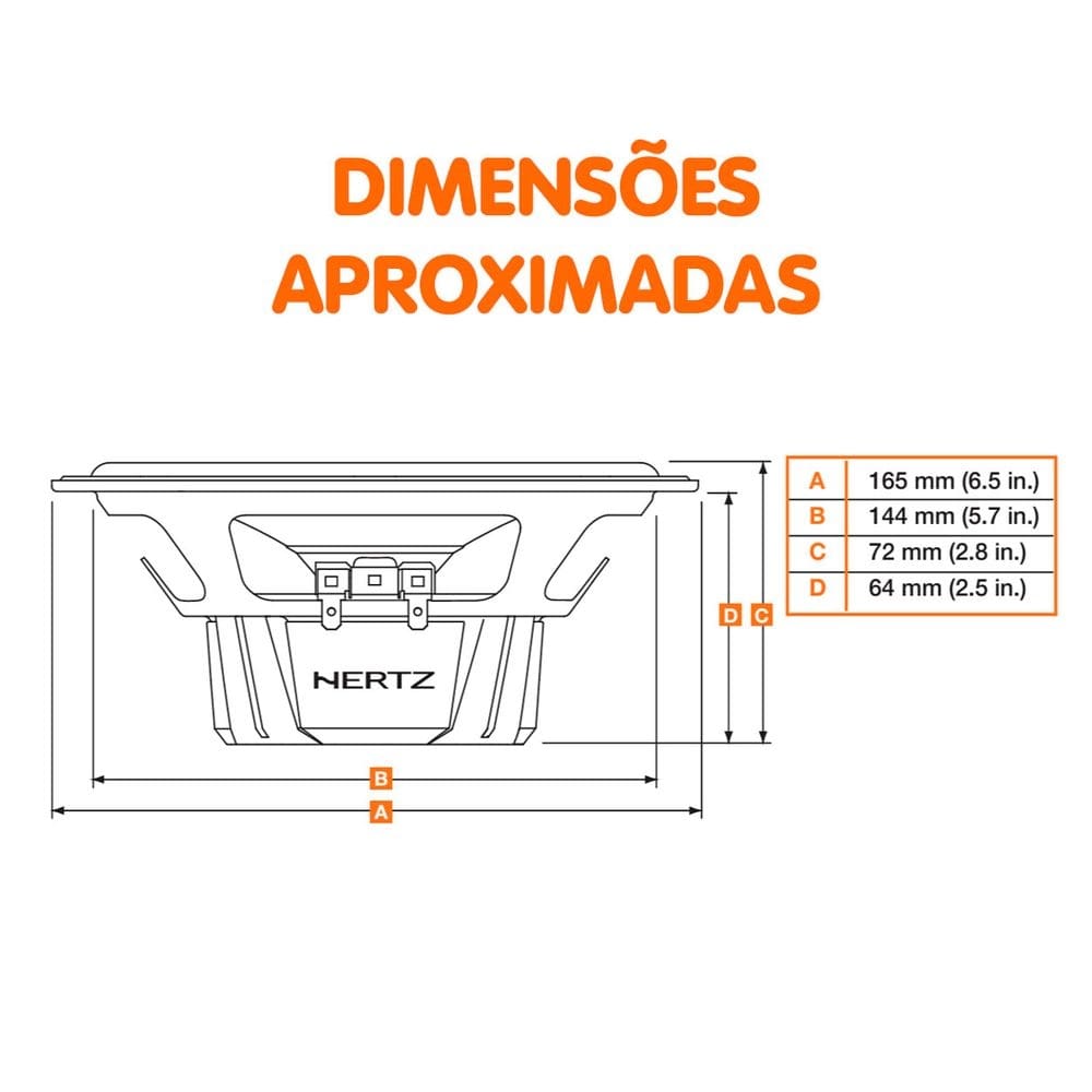 Kit Alto Falante Hertz DCX 165.3 | Casas Bahia