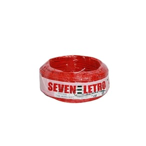 Fio cabo flexível 6 mm vermelho- 30 metros