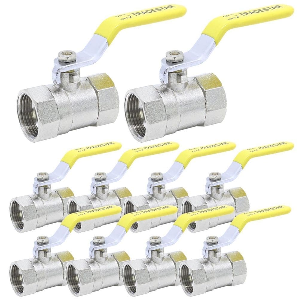 10 un registro  alavanca 3/4 liga de zinco tradestar