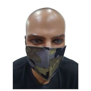 Máscara facial de pano chique para adulto - Camuflagem Escura 1 Cada por Círculo de Presentes