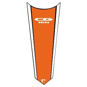 Adesivo Faixa Gravata Tanque Moto Cg Titan 125/150/160 Laranja Cor Cg 160
