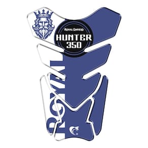 Protetor Adesivo Moto Resinado Hunter 350 Cor Azul