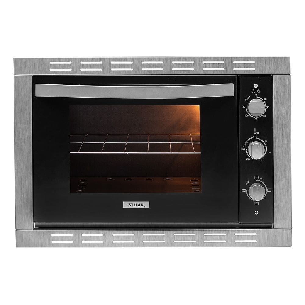 Forno Elétrico de Embutir Stelar Horizon de 44 Litros Preto