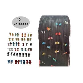 40 unidades mini piranha de metal pequeno strass