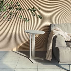 Mesa de Canto Oval 100% Mdf - Off White