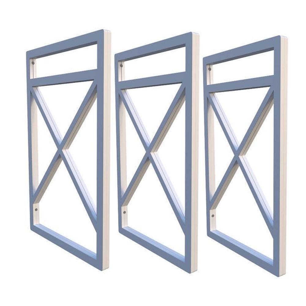 Suporte para prateleira estilo industrial 03 un. branco