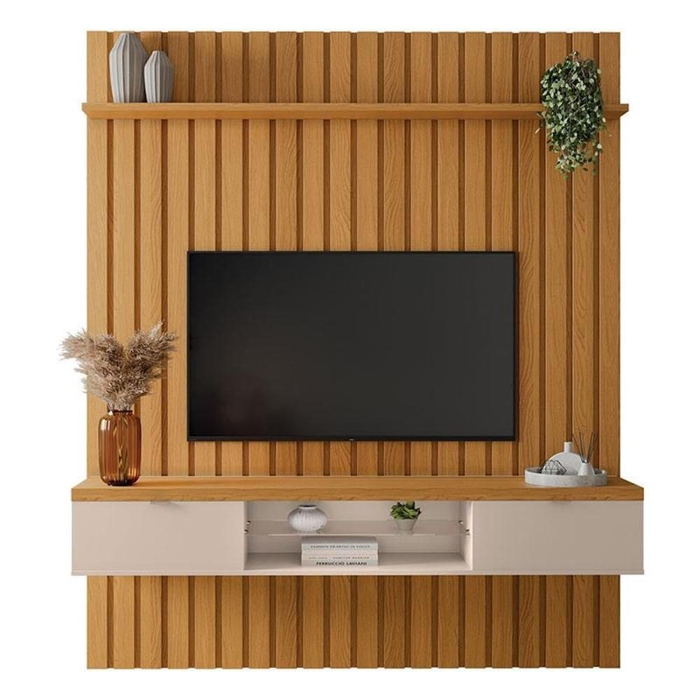 Painel Ripado You Illusion 1.8 Cinamomo Off White - HB Móveis