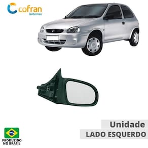 Retrovisor corsa 93 a 02 classic 03 a 16 plano com controle