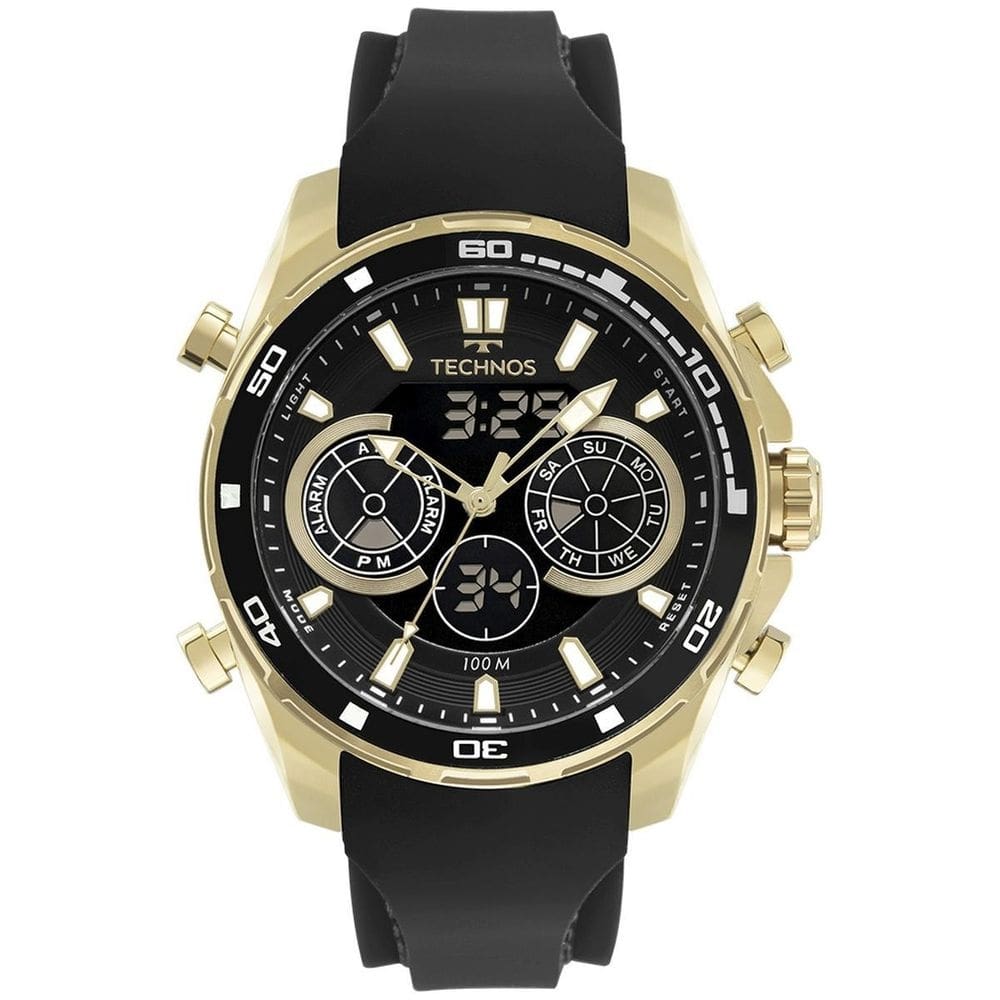 Relógio technos masculino performance ts dourado bj3530ad/2p