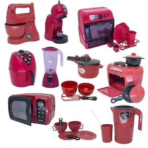 Kit chefe cozinha louça air fryer brinquedo xícara 27pç