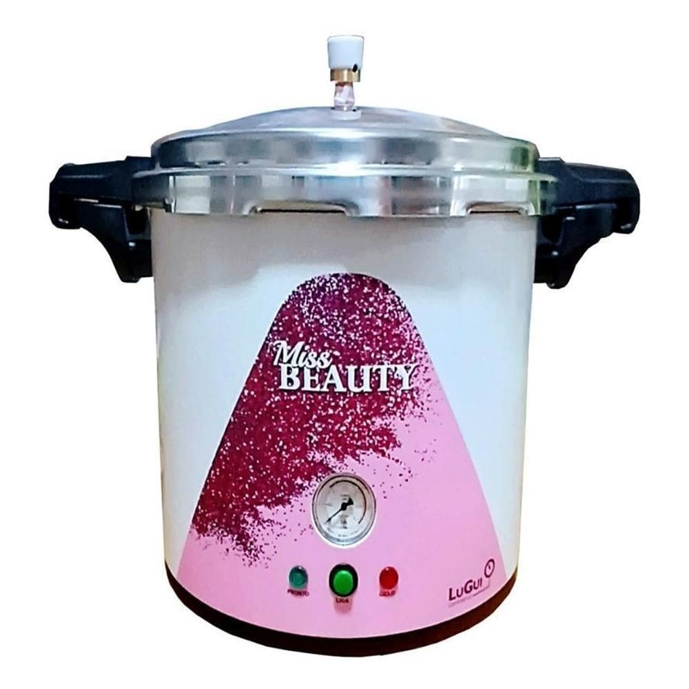 Autoclave manicure estética 8 litros volaremed rosa 110v