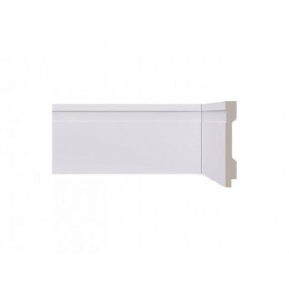 Caixa Rodapé Santa Luzia Branco Com Friso de Poliestireno LEV102 100X2400MM