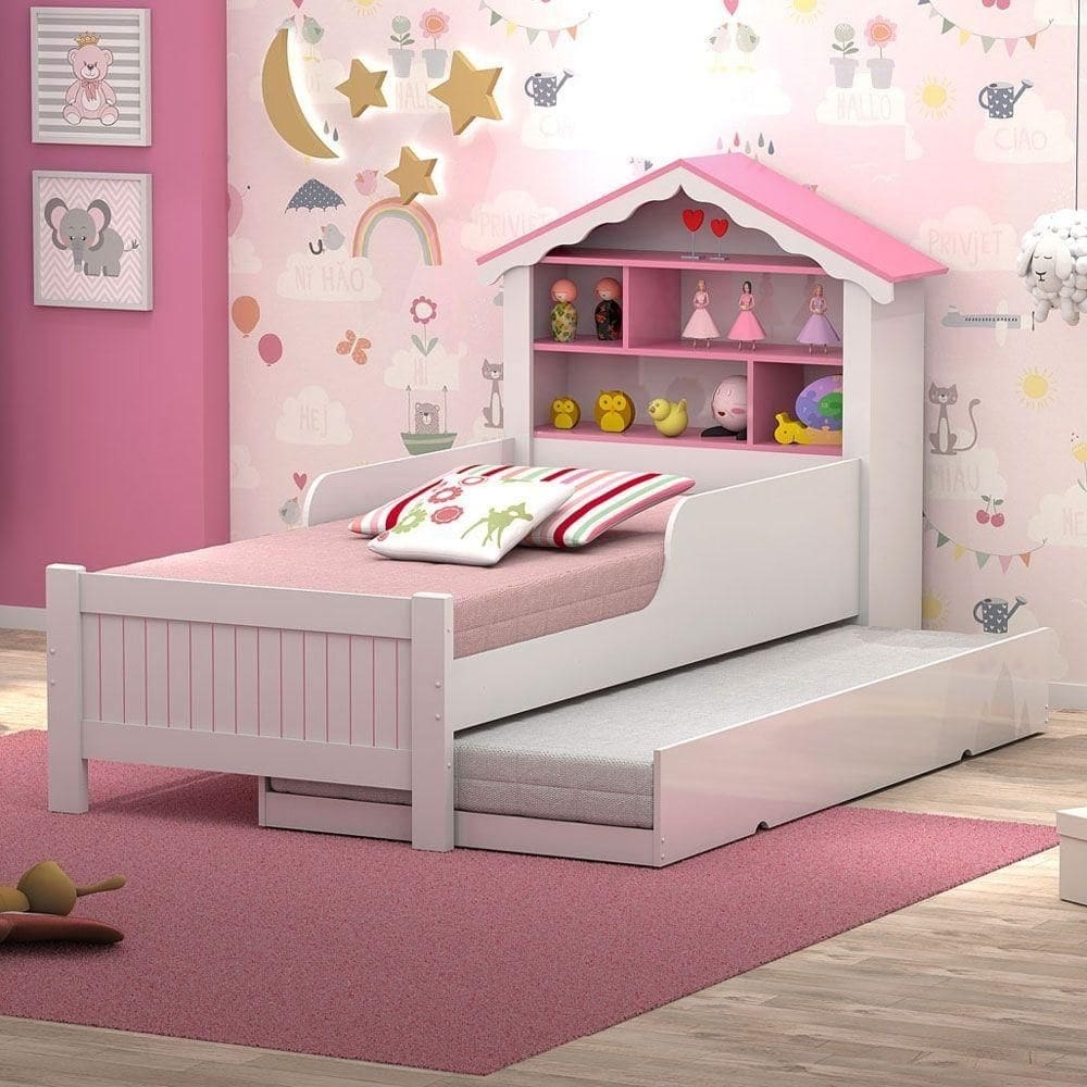 Bicama Juvenil Casinha De Princesa Com Colchões
