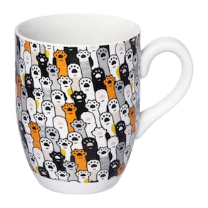 Caneca de porcelana personalizada patinhas 350ml hauskraft