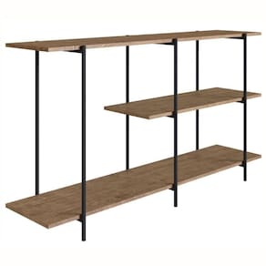Aparador Industrial Tube Artesano 136 Cm (Largura) Mdp Vermont Estrutura Metálica Aço Preto