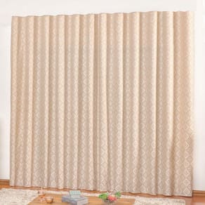 Cortina em jacquard bahamas 4,00 x 2,70 trilho suisso - bege