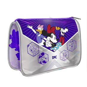 Estojo organizador tipo canoa disney coleção 100 anos caneta