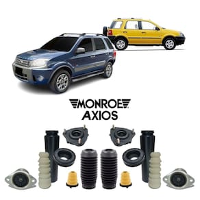 2 kit da suspensão dianteira e traseira ecosport 2003 a 2012
