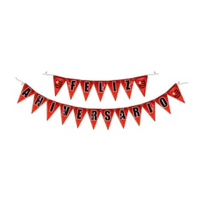 Faixa decorativa festa triangular - festcolor