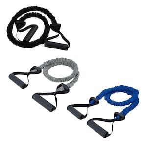 Kit elástico extensor médio e super forte - 3 elásticos