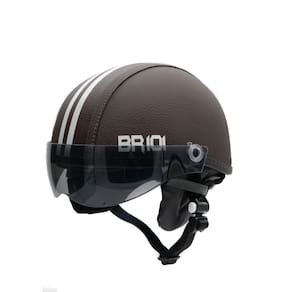 Capacete coquinho br 101 café fume p - scooter/bike