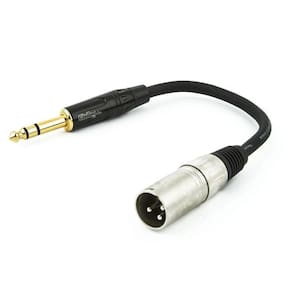 Cabo xlr para p10 profissional estereo - 8 mt