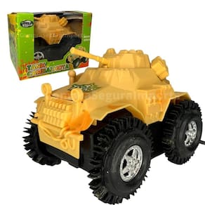 Carrinho de brinquedo vira cambalhota bate e volta tanque