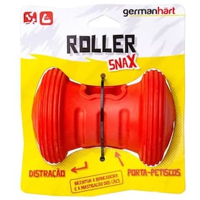 Brinquedo Roller snaX Germanhart Gira Snack Recheavel Dispense de Ração e Petiscos Para Cães