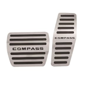 Kit pedaleira aço inox jeep compass 2017 2018 2019 2021 2022