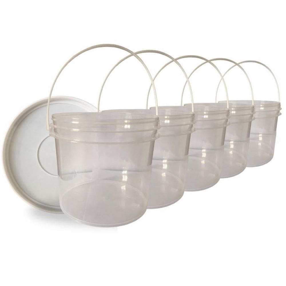 Pote para slime 2.2 litros 5 pçs