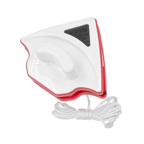 Limpador vidros magnético vermelho - dupla face, prático