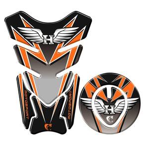 Protetor Tanque E Bocal Adesivo Moto Honda Até 2017 Laranja Cor Laranja