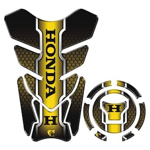 Kit Protetor Tanque Adesivo Moto Honda Acima 2018 Dourado Cor Dourado