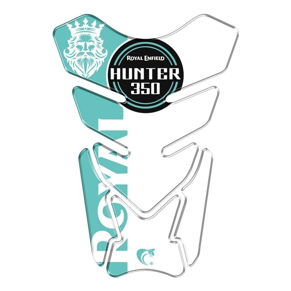 Protetor Adesivo Moto Resinado Hunter 350 Verde Cor Verde