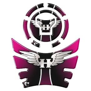 Kit Adesivo Protetor Tanque E Bocal Moto Honda Acima 2018 Asa Pink Azul