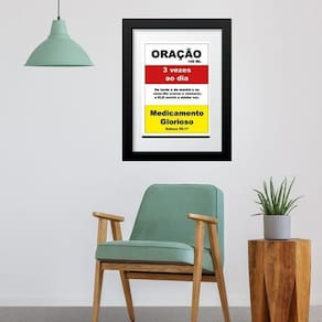 Quadro Remédio Oração - 60X48Cm