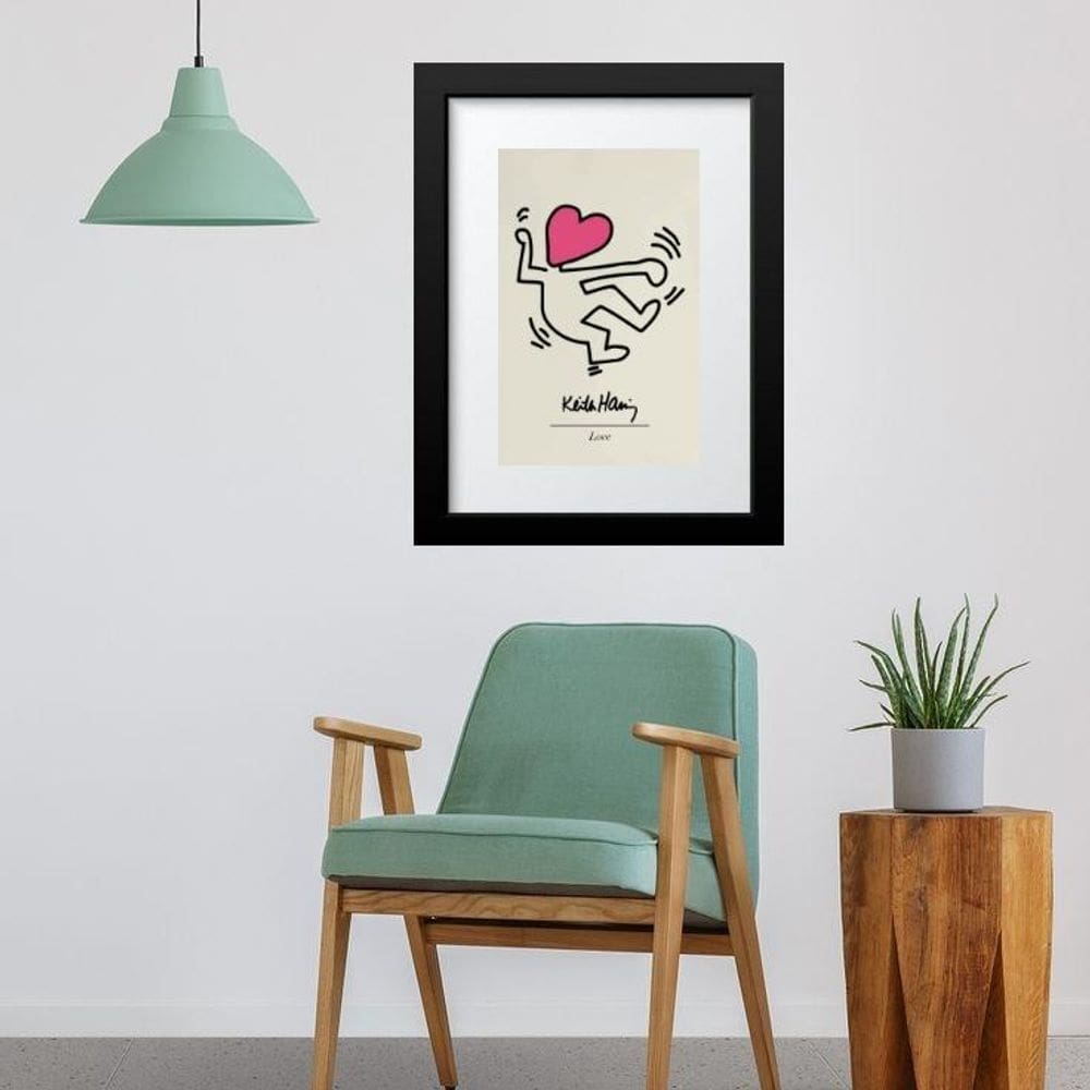 Quadro Keith Haring Love - 60X48Cm