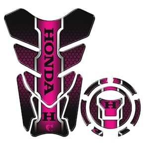 Kit Protetor Tanque Adesivo Moto Honda Acima 2018 Rosa Cor Rosa