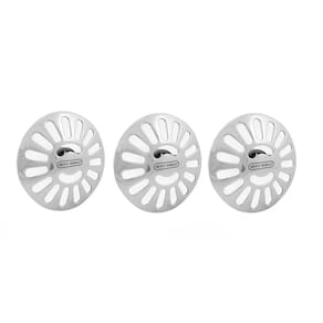 Três Ralo Dreno Em Inox Encaixe 60mm Para Piscina Mont Serrat