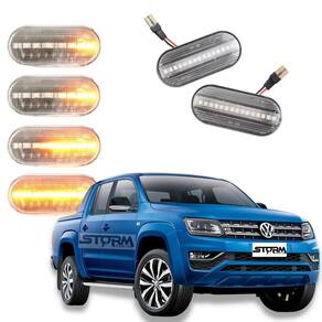 Par de seta pisca sequencial vw amarok volkswagen luz led